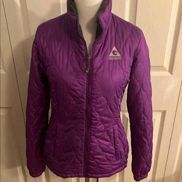Gerry Weber Purple Ski Jacket Quilted High Collar - Picture 1 of 5